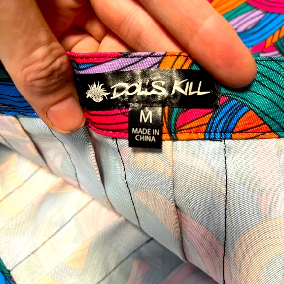 Dolls Kill Geometric Pattern Mini Skirt - Picture 2 of 3